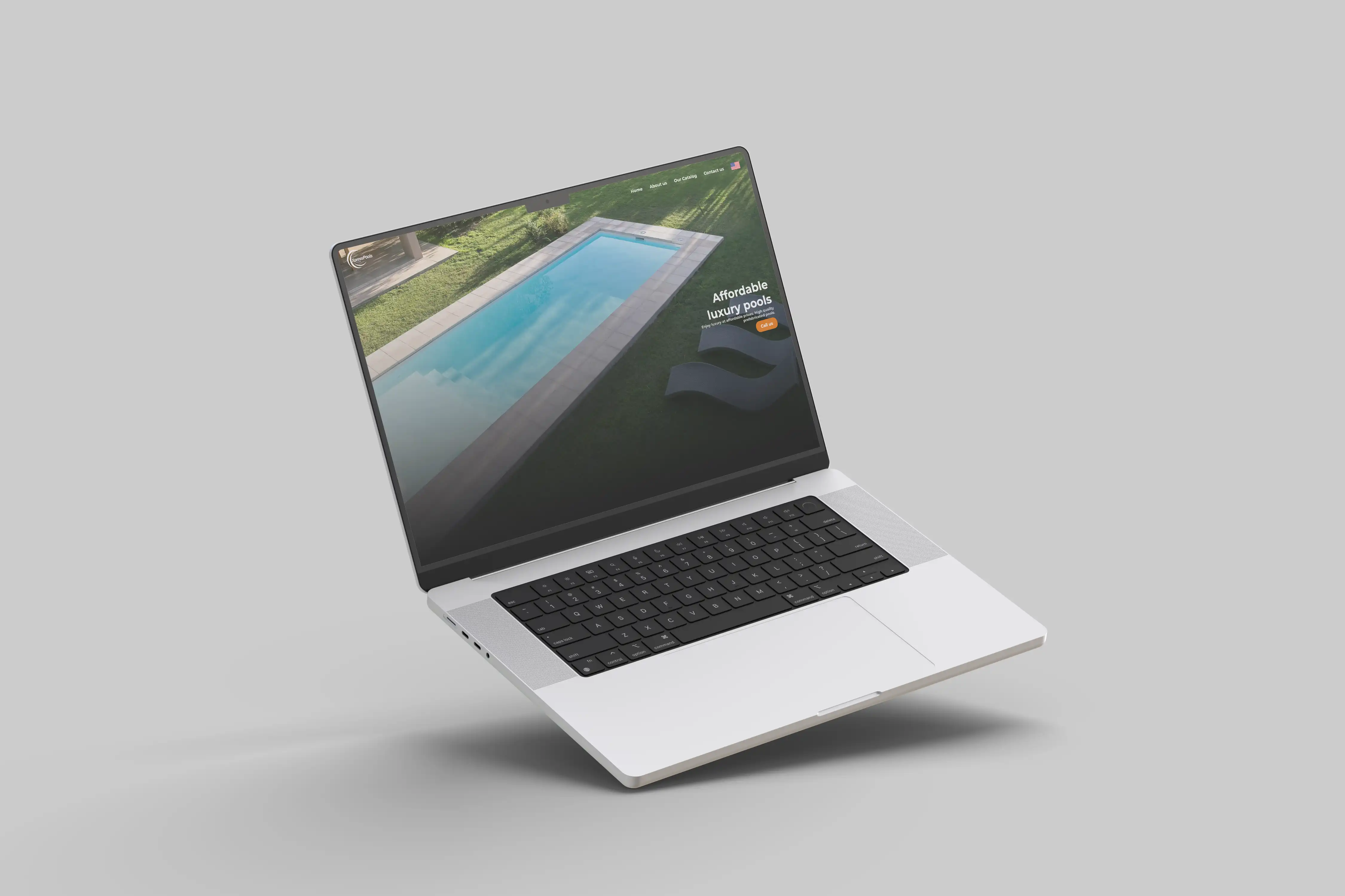 Ejemplo de sitio web profesional creado por Berlin Code para Xpress Pools Florida